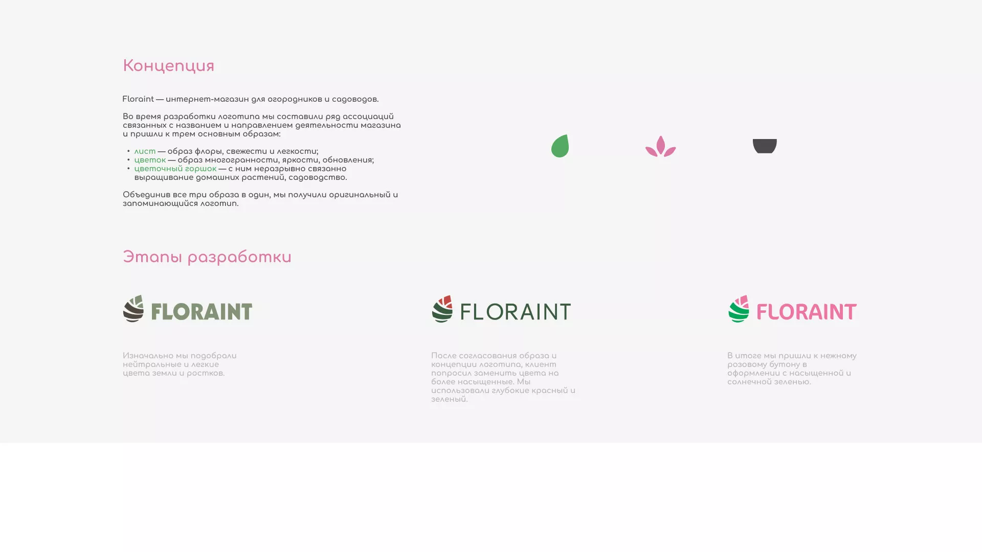 Создание логотипа и интернет-магазина «FLORAINT» в Черноголовке